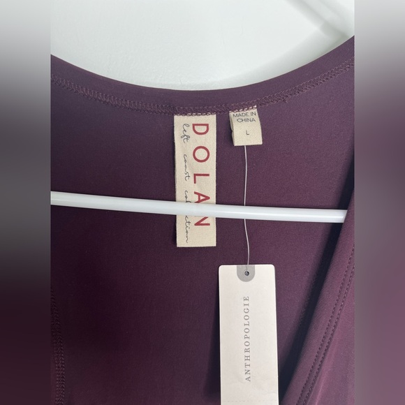 NWT Anthropologie DOLAN Sleeveless Draped Maxi Dress in Wine Size Large - Picture 12 of 16